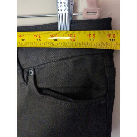 Good American Curve Straight never fade high rise black denim jeans 16 - Picture 5 of 10